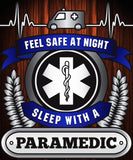 Christmas Special - Paramedic - Feel Safe at Night, Sleep With a Paramedic Throw Blanket
