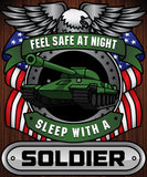 Christmas Special - Soldier - Feel Safe at Night, Sleep With a Soldier Throw Blanket