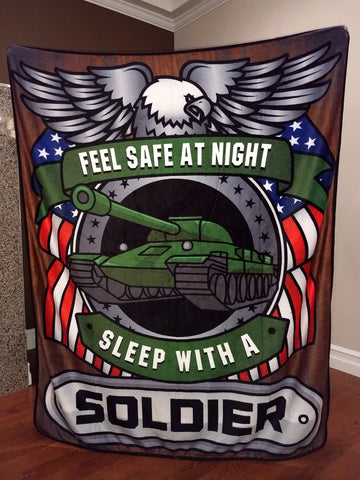 Christmas Special - Soldier - Feel Safe at Night, Sleep With a Soldier Throw Blanket