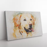 Labrador Dog Framed Canvas Print