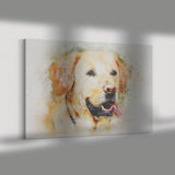 Labrador Dog Framed Canvas Print