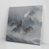 Wolves Framed Canvas Print
