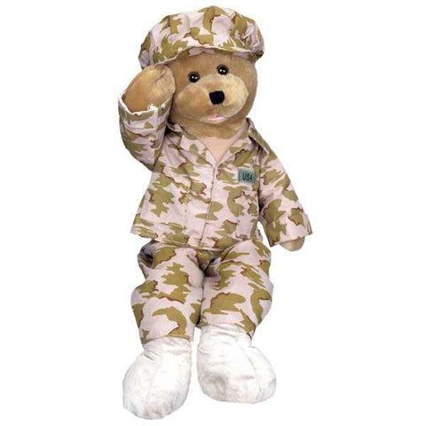 Military Bear - Sings and Sways to the song, "God Bless the USA"