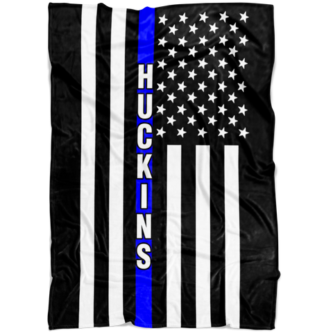 Huckins - thin blue line blanket