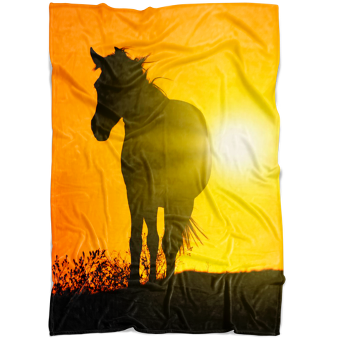 Horse Blanket / Horse Throw Blanket / Horse Fleece Blanket / Horse Adult Blanket / Horse Kid Blanket