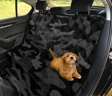 Black Camouflage Pet Backseat