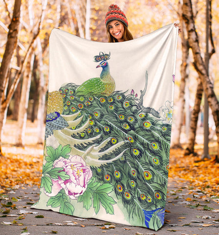 Peacock throw online blanket