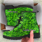 clover custom name boots