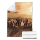elephants- blanket