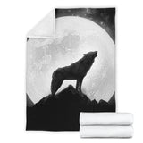 full moon wolf- blanket
