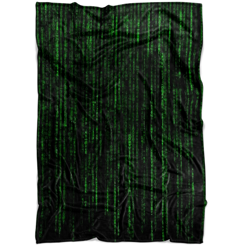 Matrix Code Blanket / Matrix Code Throw blanket / Matrix Code Fleece blanket / Matrix Code Cozy Blanket