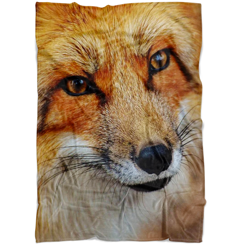 Fox Blanket / Fox Throw Blanket / Fox Fleece Blanket / Fox Adult Blanket / Fox Kid Blanket