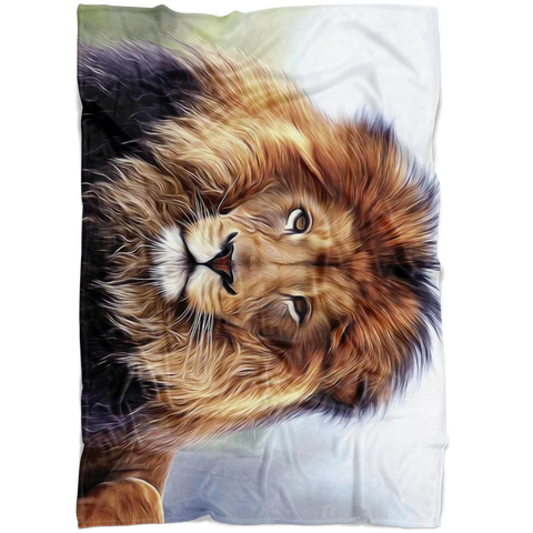 Lion Blanket / Lion Throw Blanket / Lion Fleece Blanket / Lion Adult Blanket / Lion Kid Blanket