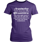 Grandmother Thinks about her Grandchildren Statement Shirts